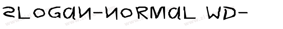 Slogan-Normal Wd字体转换